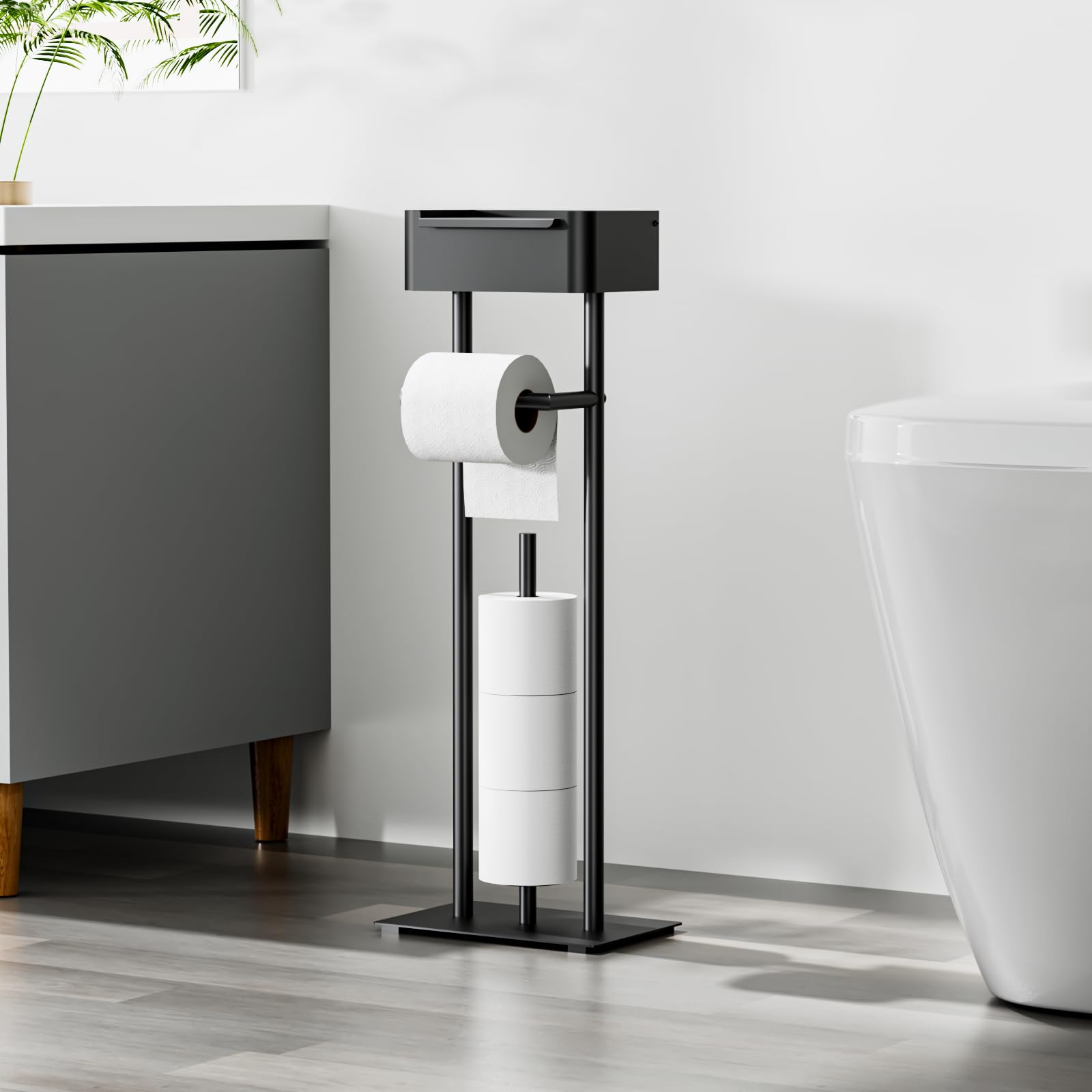 FUNPALA matte-black finish adds subtle elegance to bathrooms.