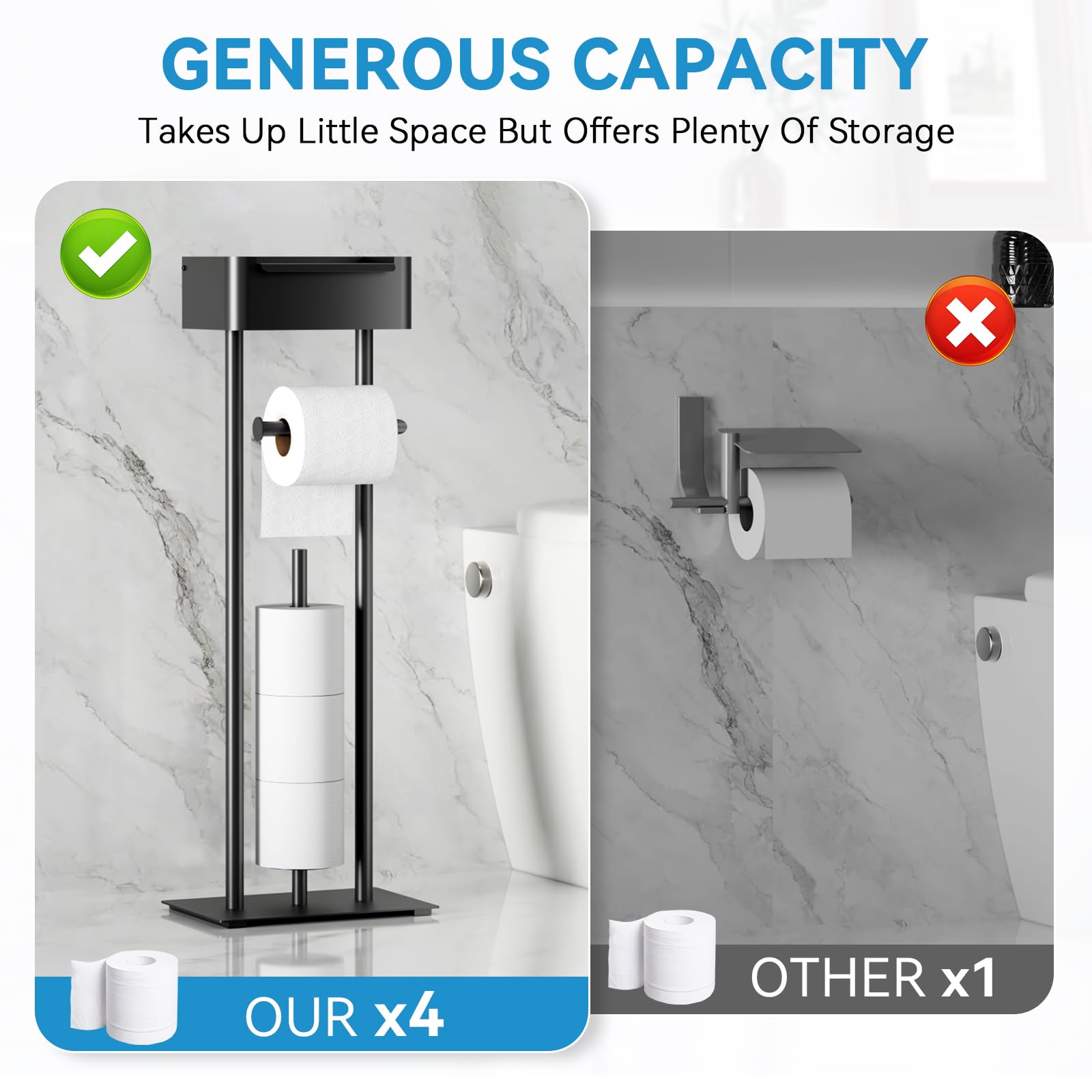 FUNPALA no-drill installation offers flexible placement anywhere.
