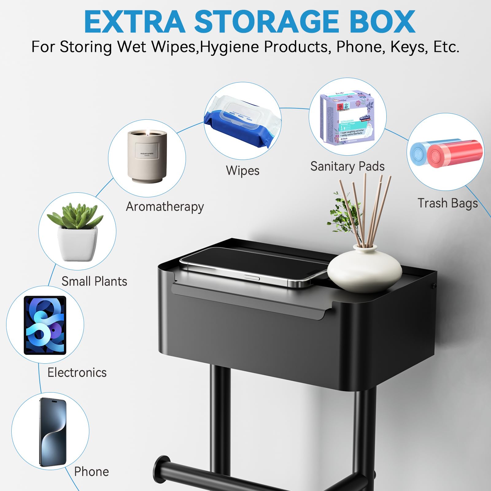 FUNPALA stainless steel design is rust-proof and durable for busy bathrooms.
