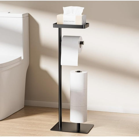 FUNPALA freestanding toilet paper stand with a stable base to prevent slips