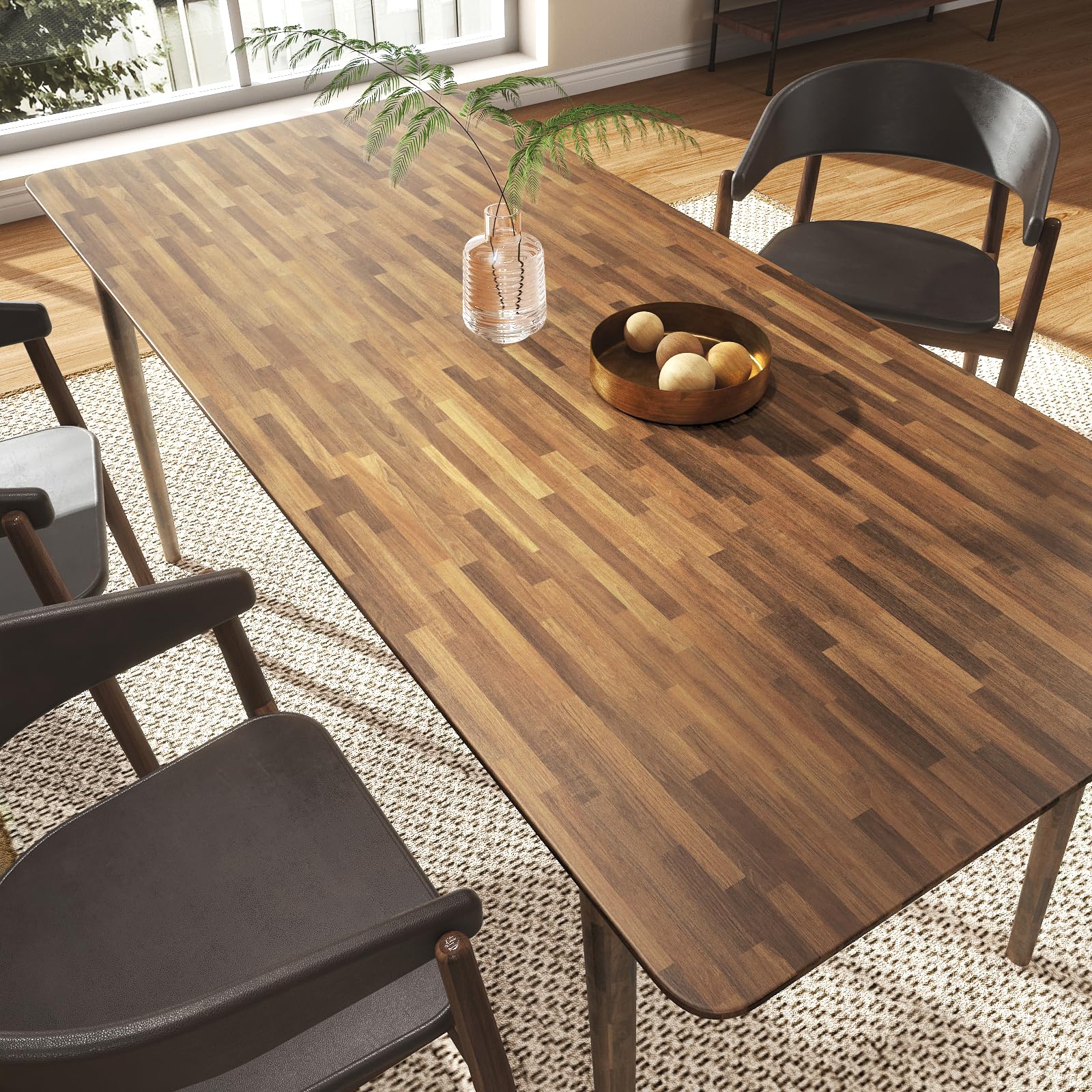 FunStick dark brown wood grain on smooth cabinets for a warm, upgraded look.
