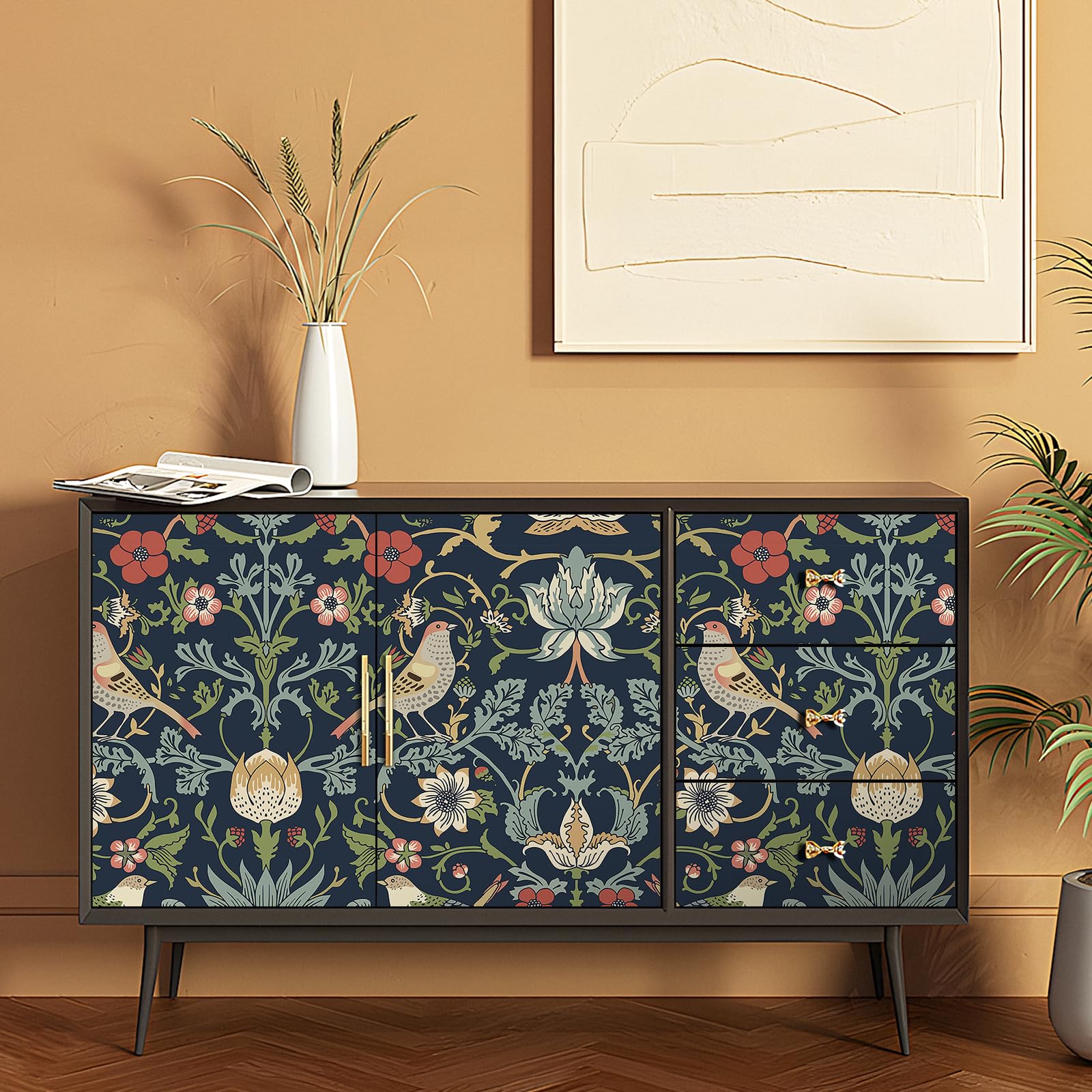 FunStick peel-and-stick wallpaper being applied for quick room transformation