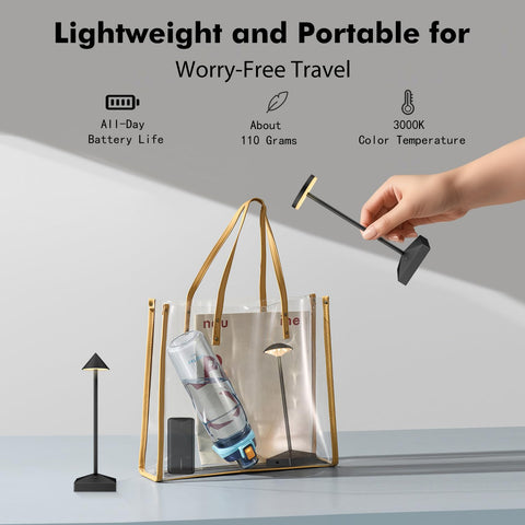 FUNTAPHANTA mini lamp bedside setup with soft glow for nighttime reading