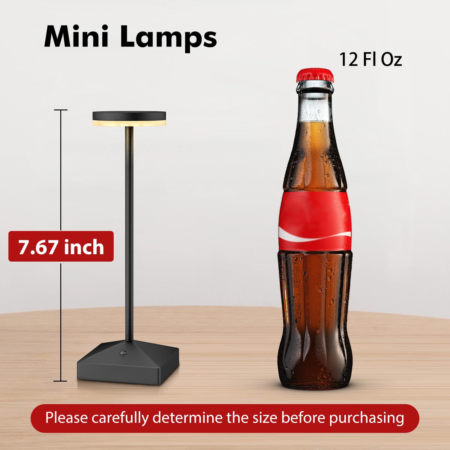 FUNTAPHANTA mini lamp touch dimming interface enables easy brightness control
