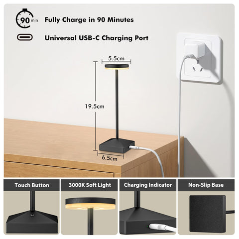 FUNTAPHANTA mini lamp USB C charging with indicator shows charging status
