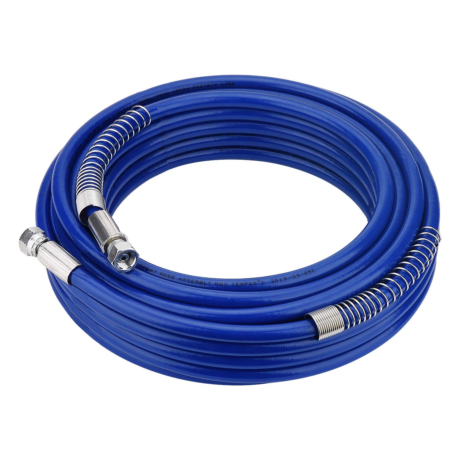 Funteck 50ft airless hose connected to Graco sprayer for seamless spray