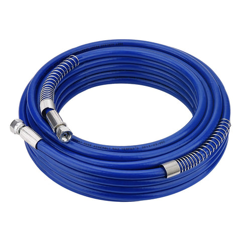 Funteck 50ft airless hose connected to Graco sprayer for seamless spray