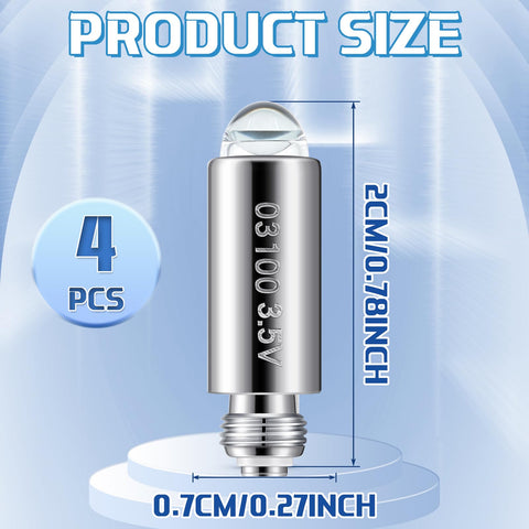 Funtery halogen bulb 03100-U replacement provides steady otoscope illumination