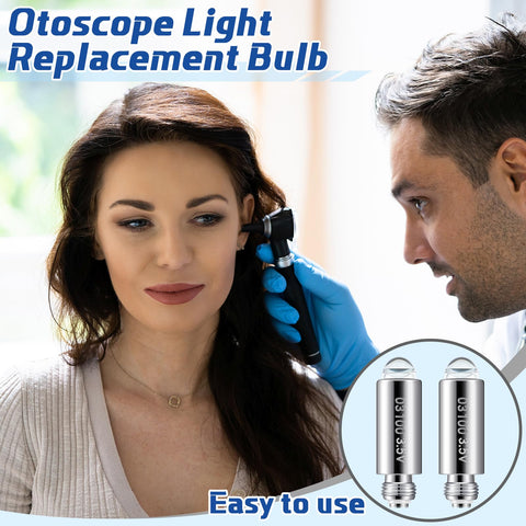 Funtery Welch Allyn compatible 03100-U bulb enhances otoscope lighting