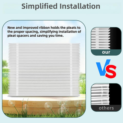 FURCIELOS 20x25x6 size image highlighting easy installation