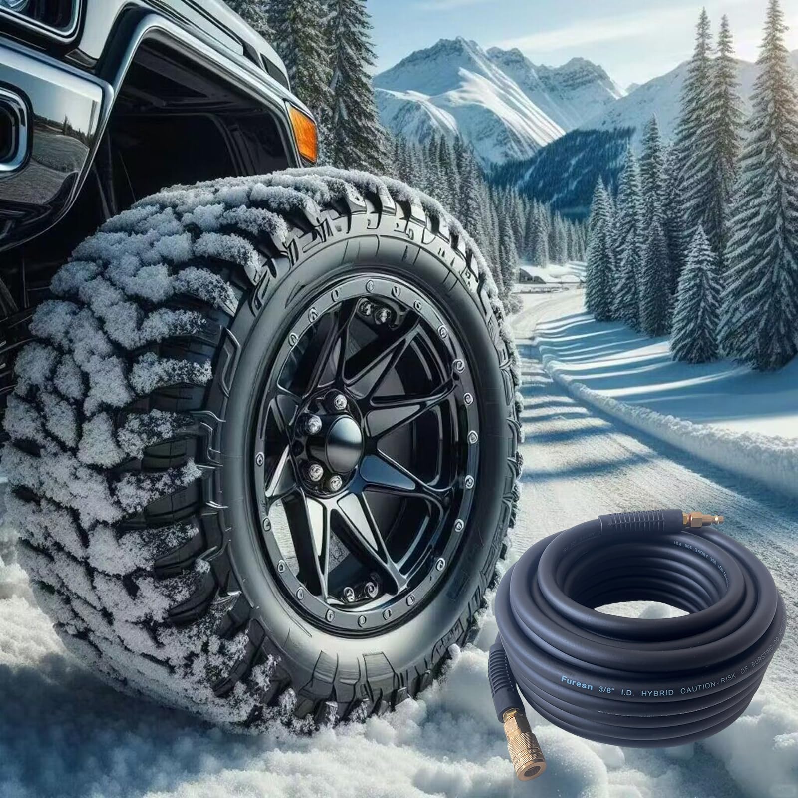 Furesn hose rated up to 300 PSI for tool versatility.