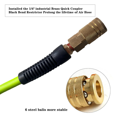 Furesn 1/4 inch brass fittings provide rust-resistant connections for compressors
