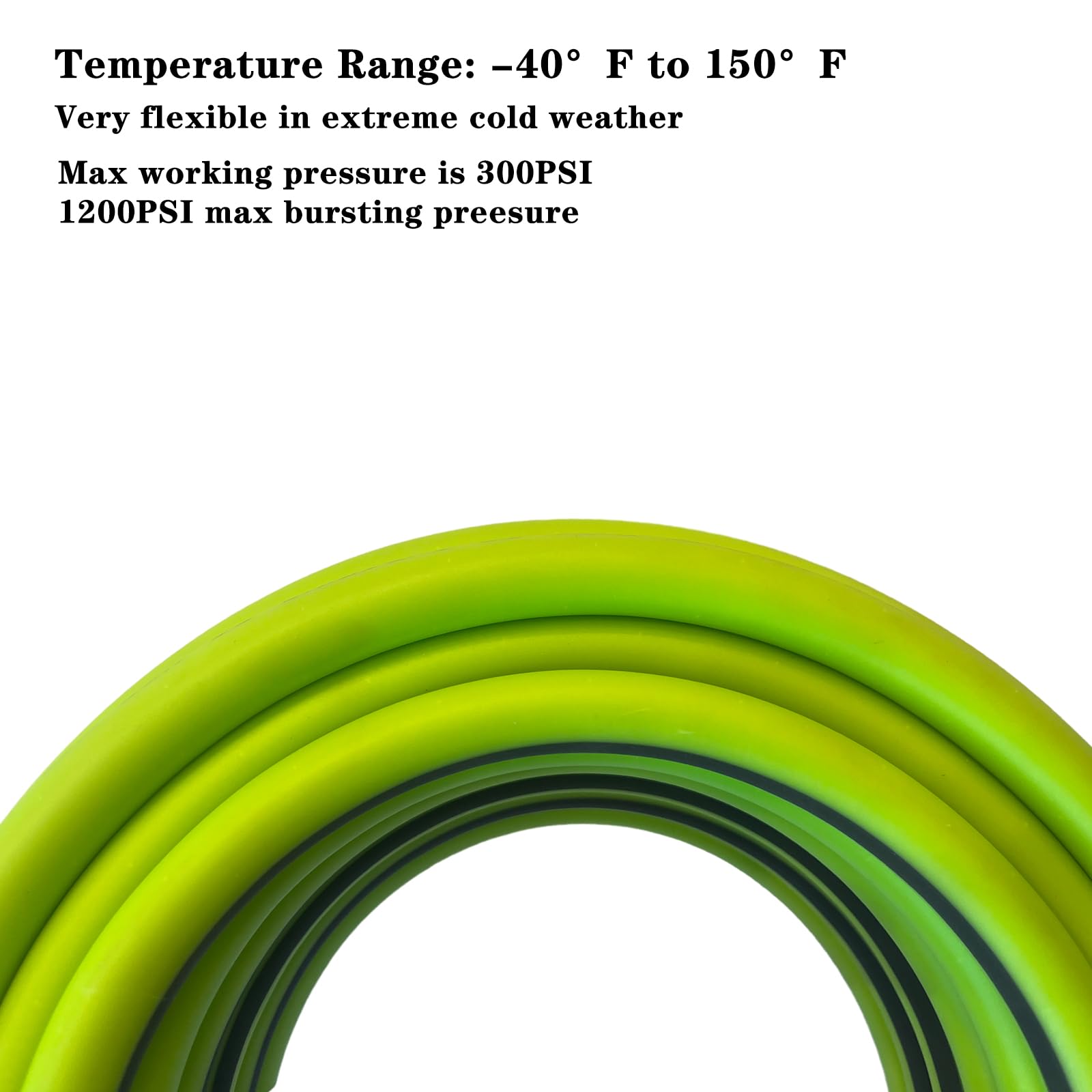 Furesn kink-resistant hose with bend restrictors for smoother handling