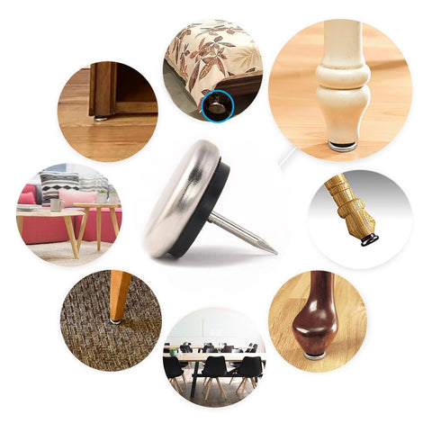 Furnigear Dia nail-on glides glide over low-pile carpet without scratching