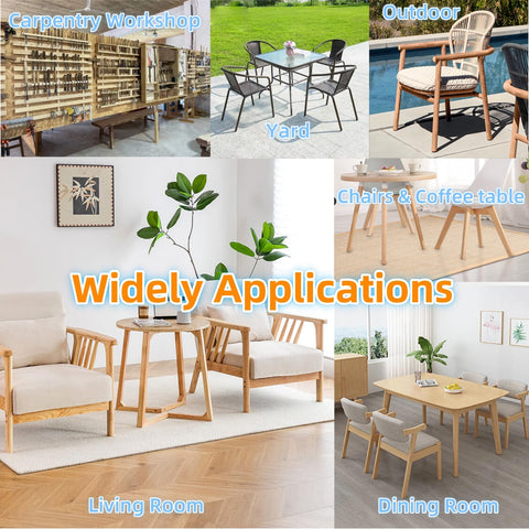 Furnigear Dia nail-on glides being installed on a wooden chair leg