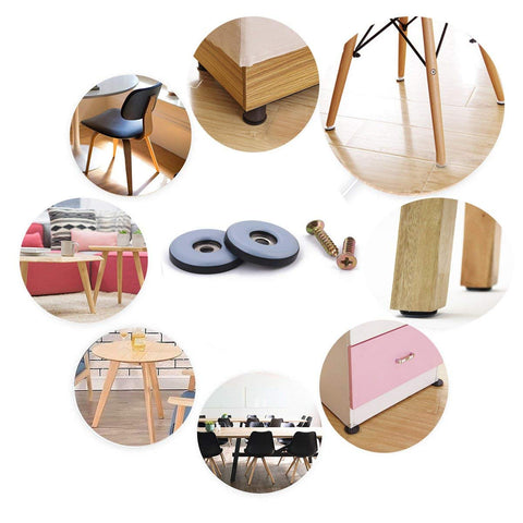 Furnigear PTFE glide minimizes floor wear on laminate and vinyl.