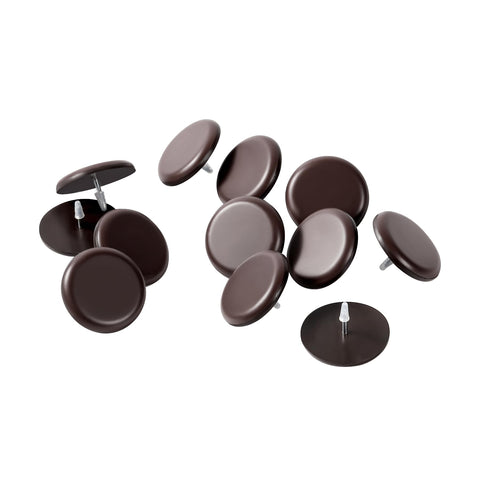 Furnigear PTFE chair leg sliders on carpet protect floors and reduce friction.