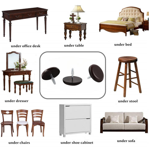 Furnigear dining chair sliders provide smooth motion across surfaces.