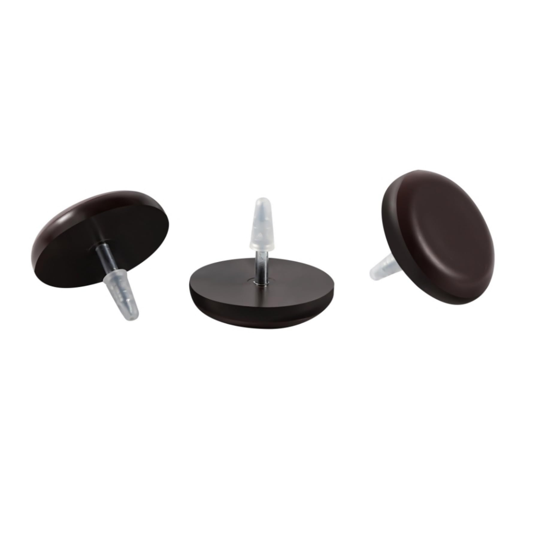 Furnigear PTFE sliders with pre-drill guidance to protect hardwood furniture.