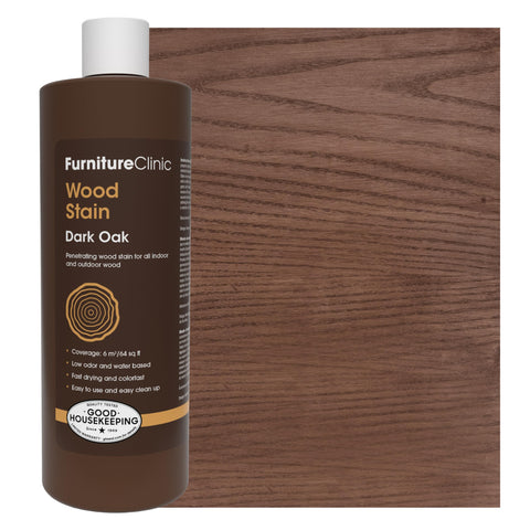Furniture Clinic Dark Oak stain applied to furniture for a rich, durable look.