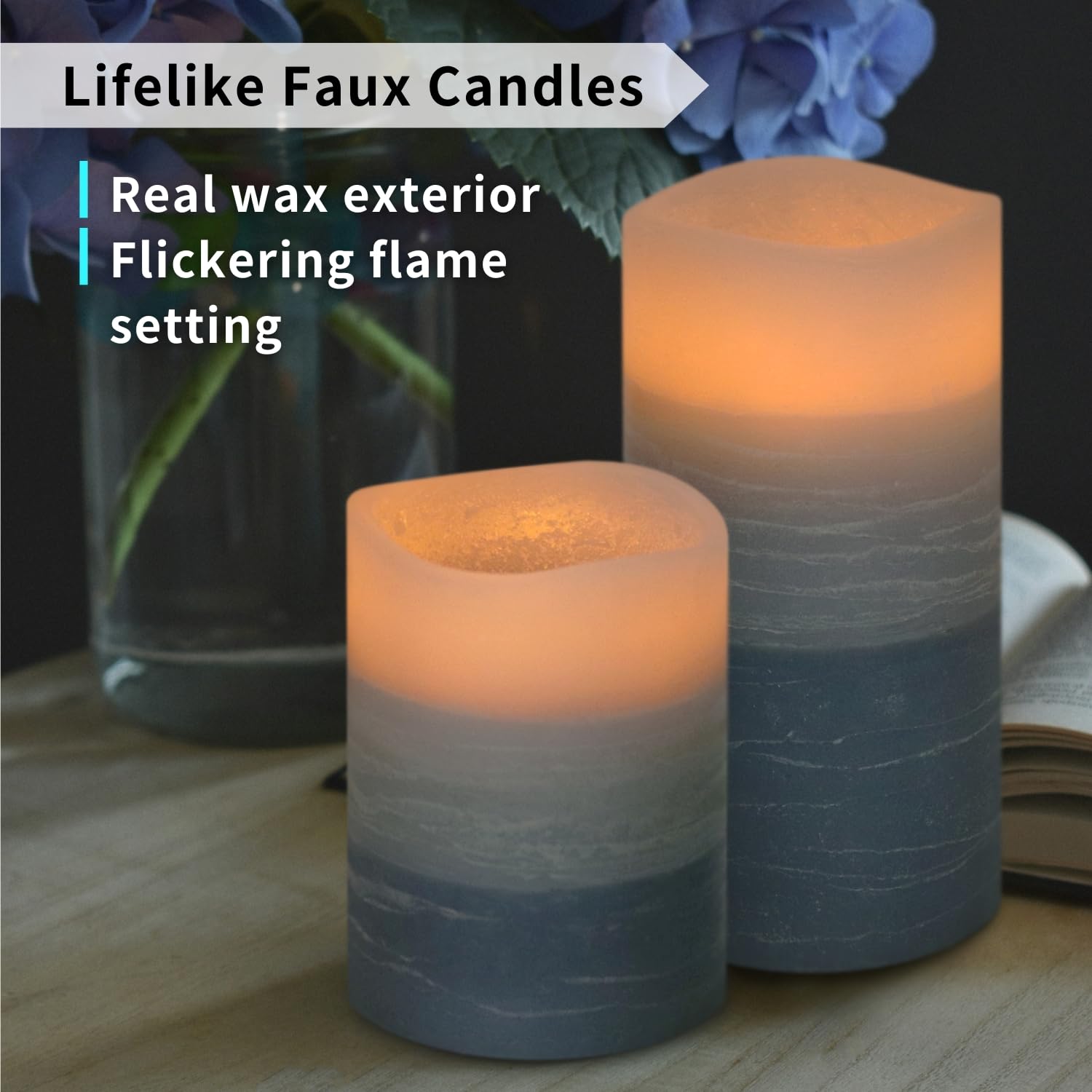 FURORA LIGHTING four pillars and four votives for versatile decor setups