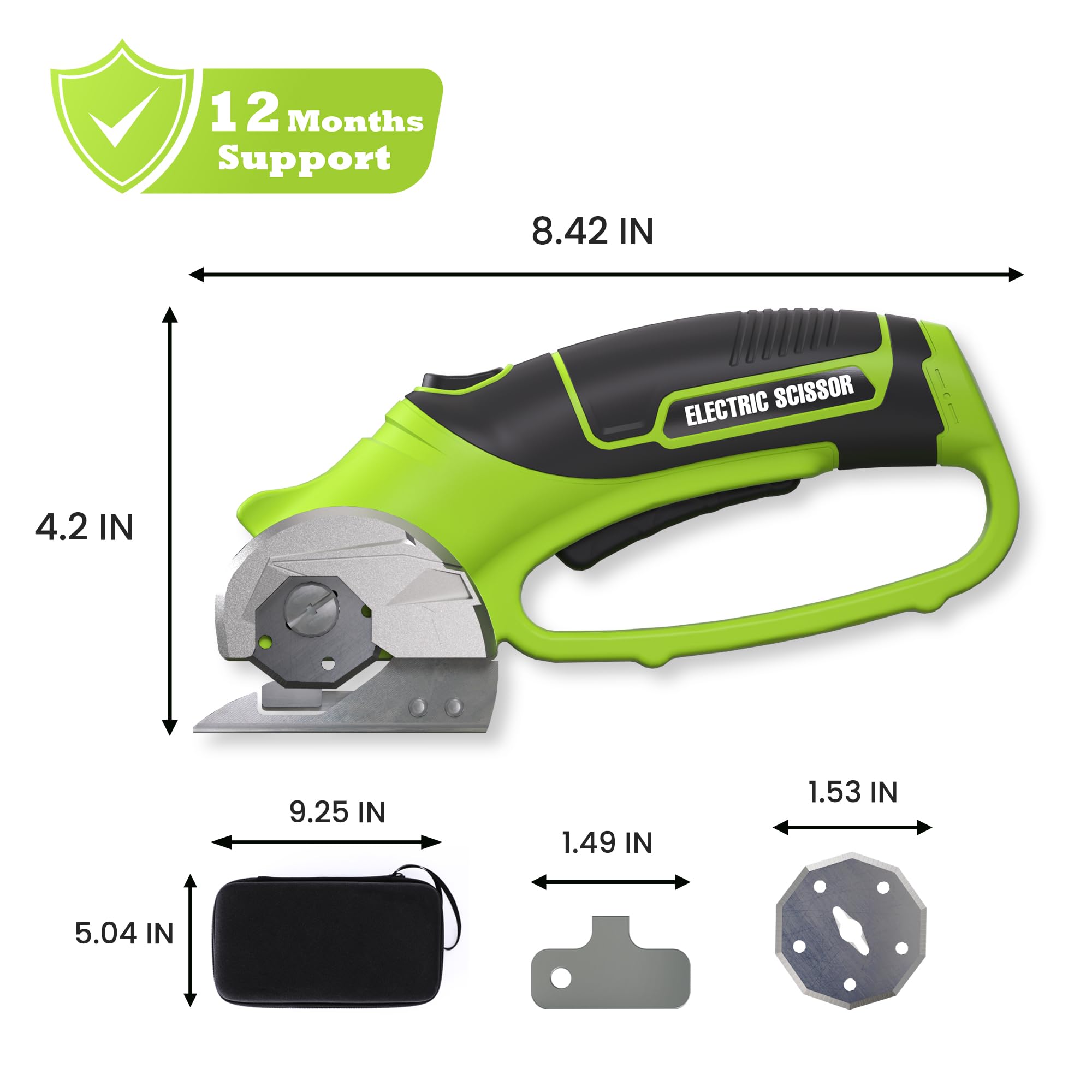 Fursnob max cutting capacity 1/4 inch for sturdy materials.