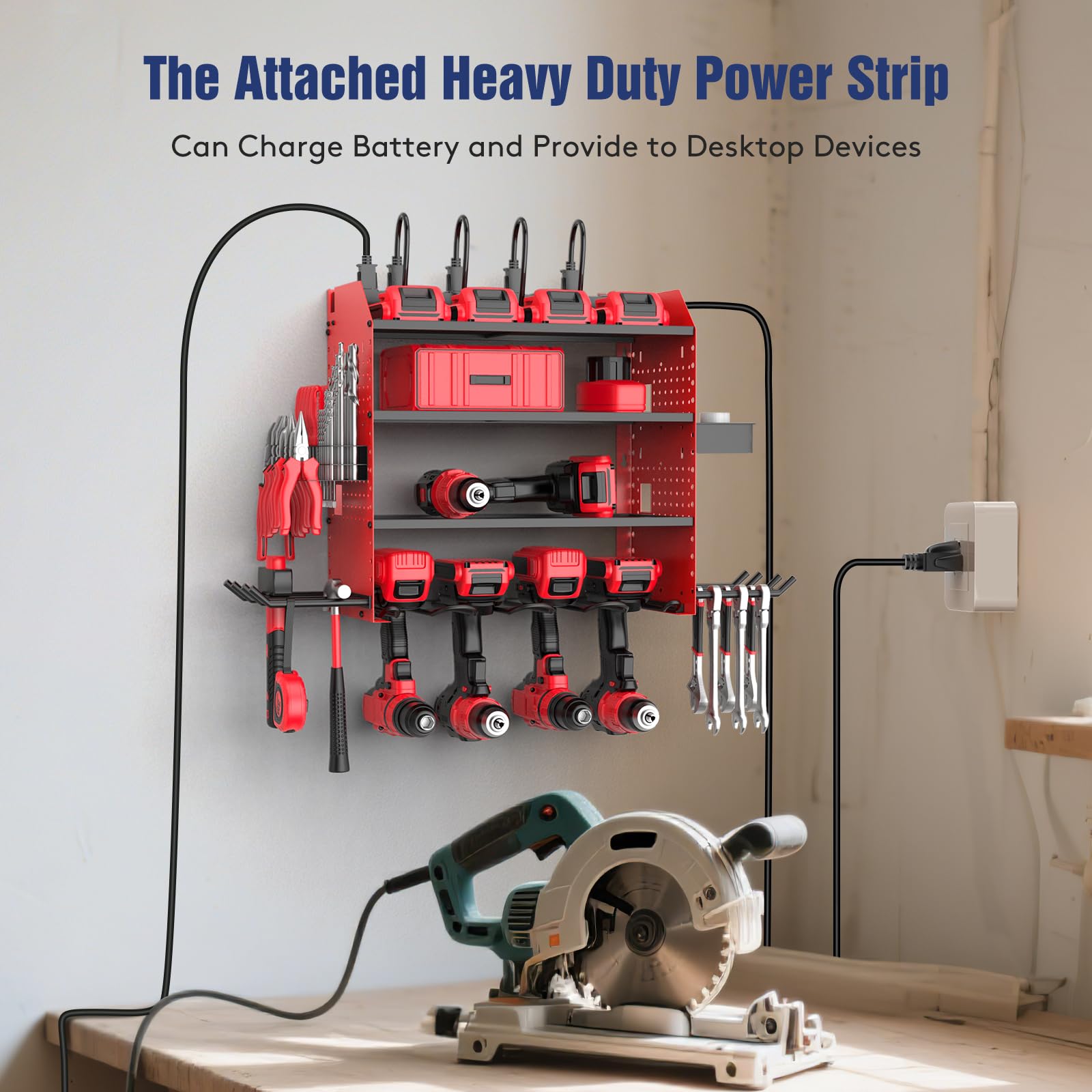 FURTIME screwdriver and screw organizer keeps bits tidy and within reach