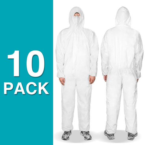 FURWEY coveralls with elastic wrists, ankles, hood for secure fit.
