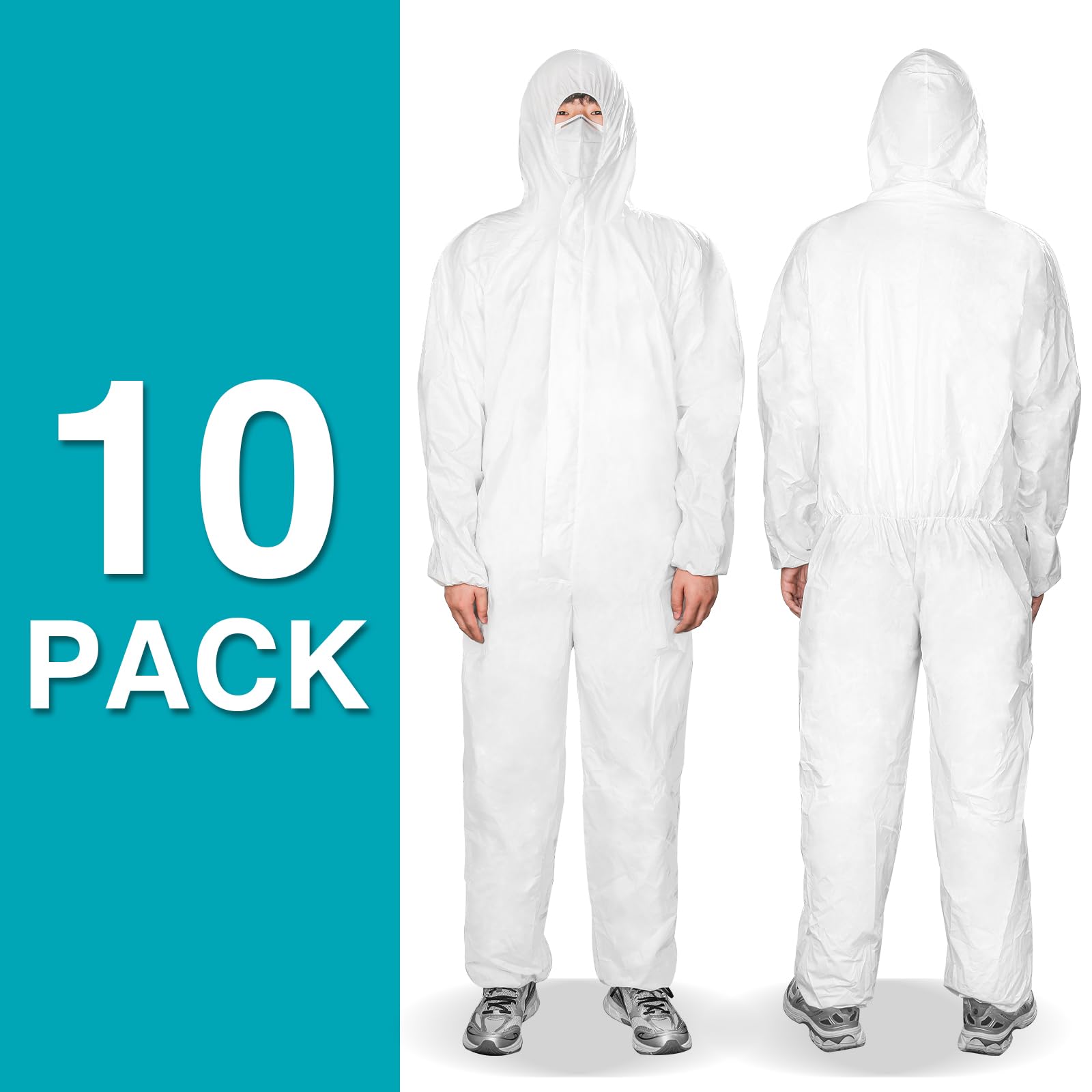 FURWEY hazmat suits full-body coverall front view for full protection