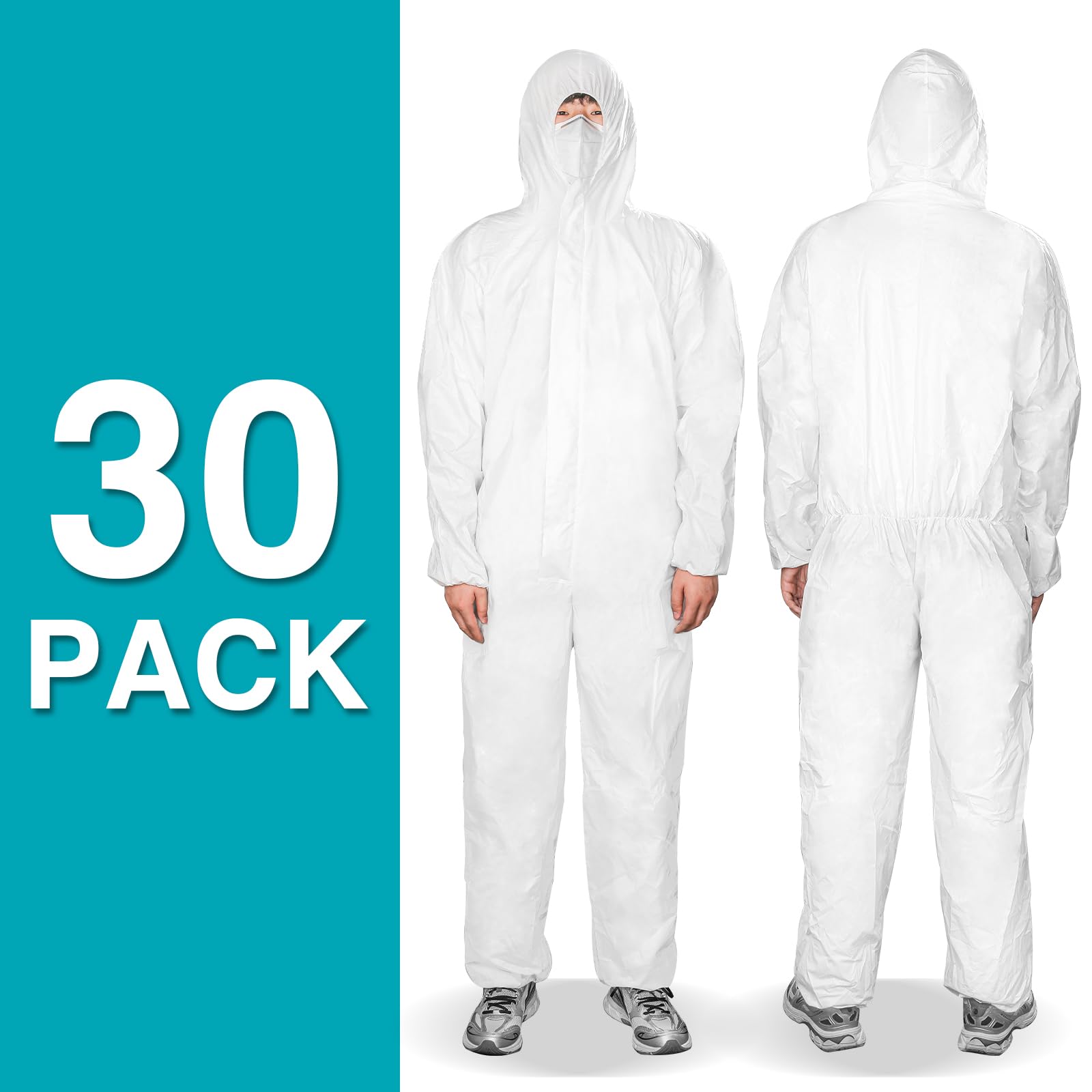 FURWEY Hazmat suits worn by model, full-body protection and flexible movement