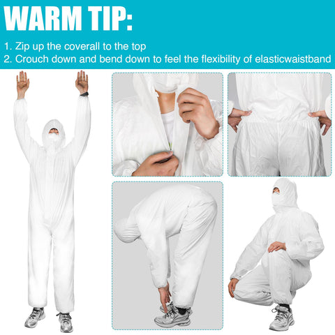 FURWEY hazmat suits multipurpose use in janitorial and sanitation tasks