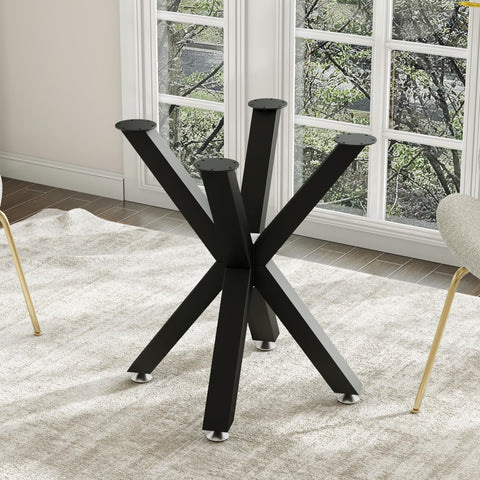 FUSHIAIPTC 28-inch black table legs provide sturdy support for a coffee table