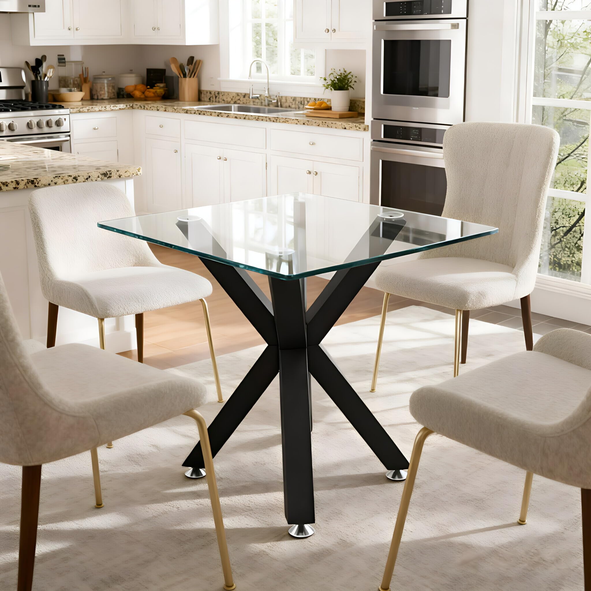 FUSHIAIPTC table legs with suction cups for marble tops; secure fit