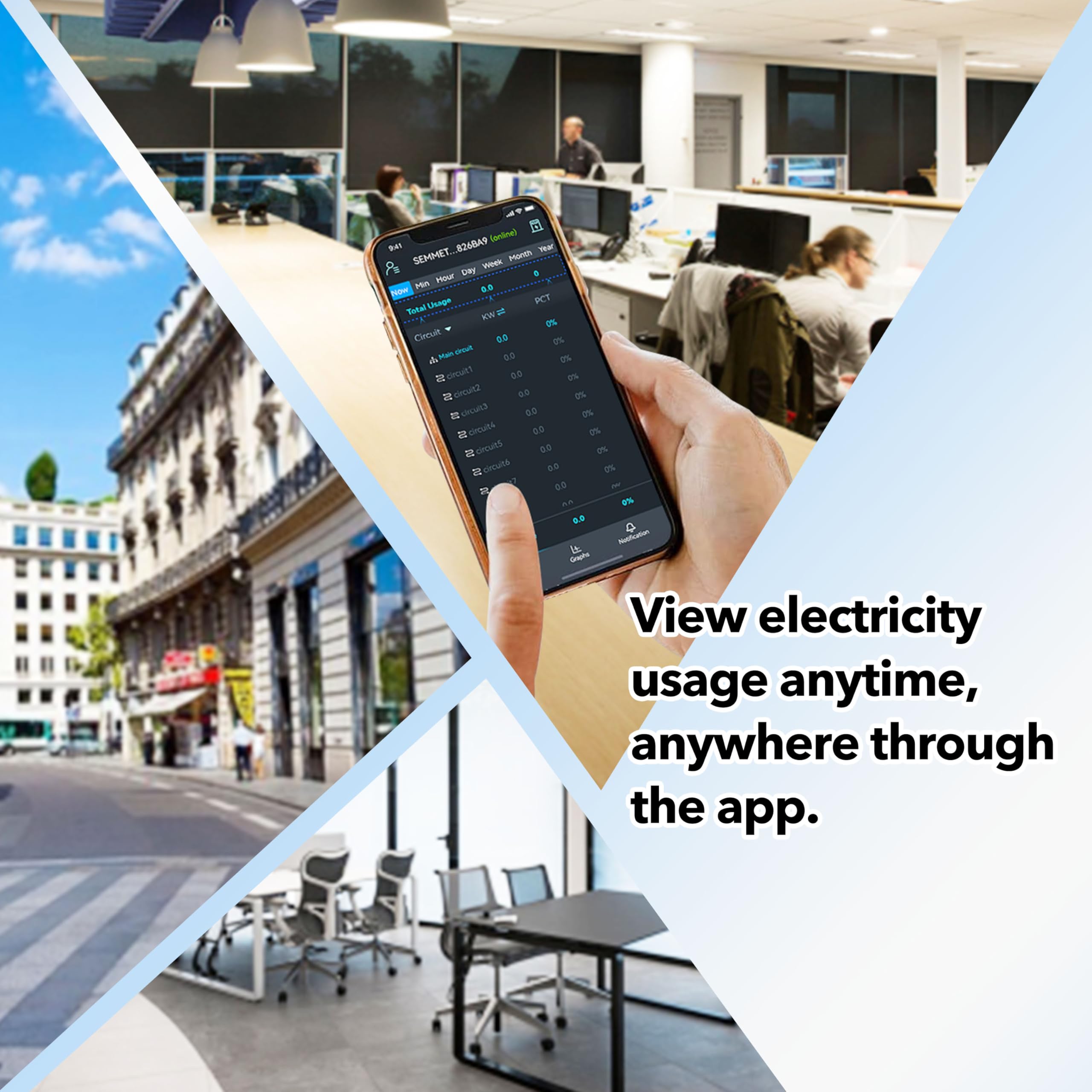 Fusion Energy solar net metering view reflecting solar generation alongside consumption