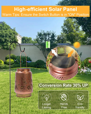 Fussion Butterfly Lantern's enhanced brightness enhances pattern clarity after dark.