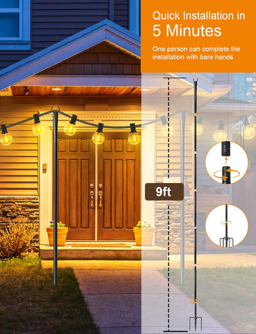 Fussion compatible with string lights, lanterns, and banners for décor.