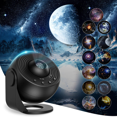 Fussion Galaxy Projector creates a starry ceiling for cozy bedroom ambience