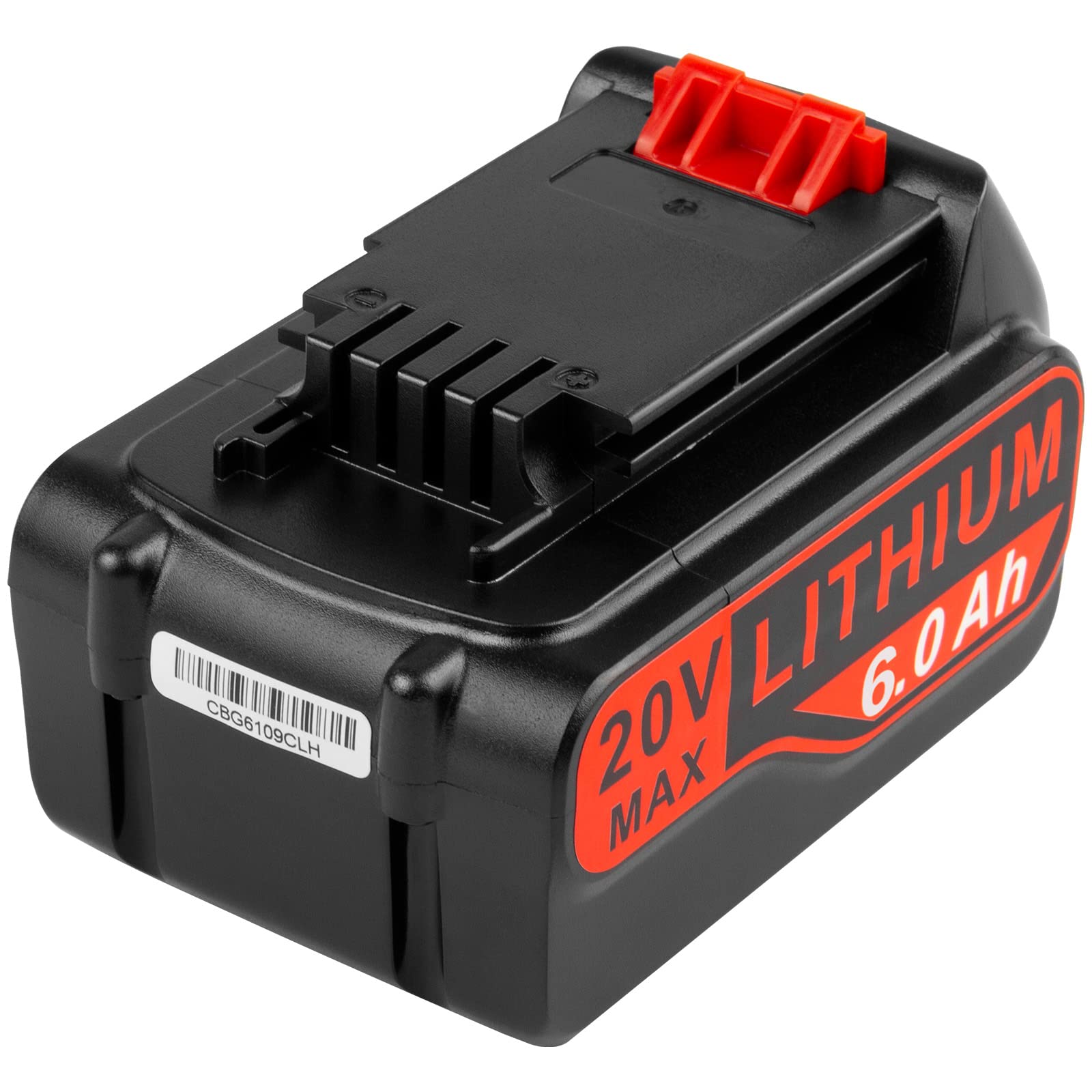 Futurebatt 6.0Ah 20V battery—packaging information for easy storage