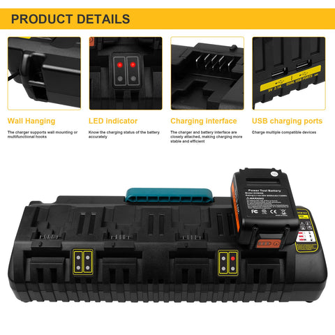 Futurebatt DCB112 compact design fits tight workspaces.