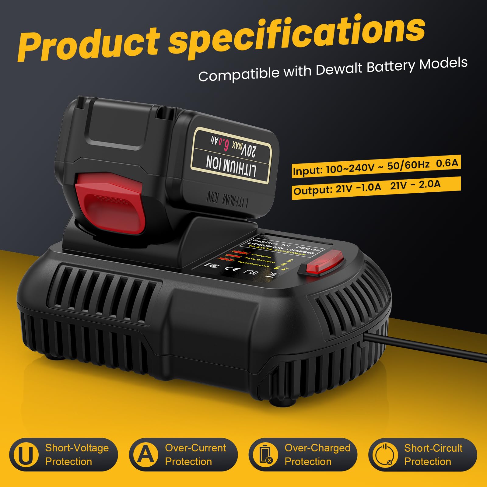 Futurebatt packaging design with specs and included items.