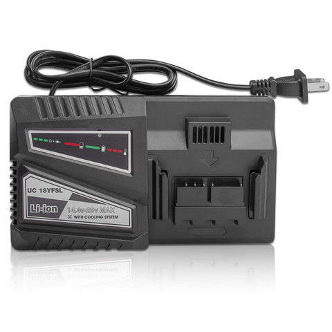 Futurebatt Hitachi quick charger front view showing compact design