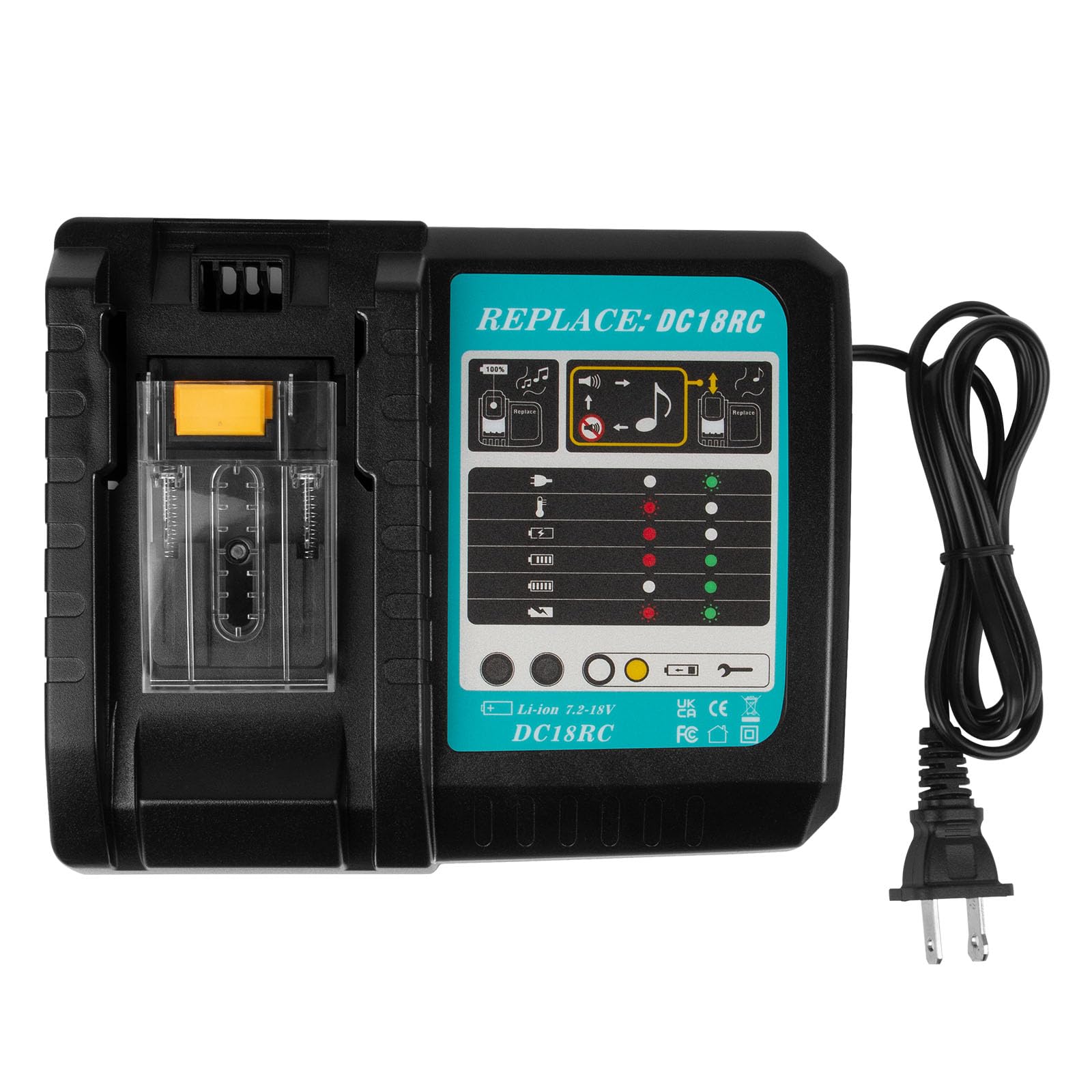 Futurebatt Rapid Charger front view shows fast, universal Makita compatibility.