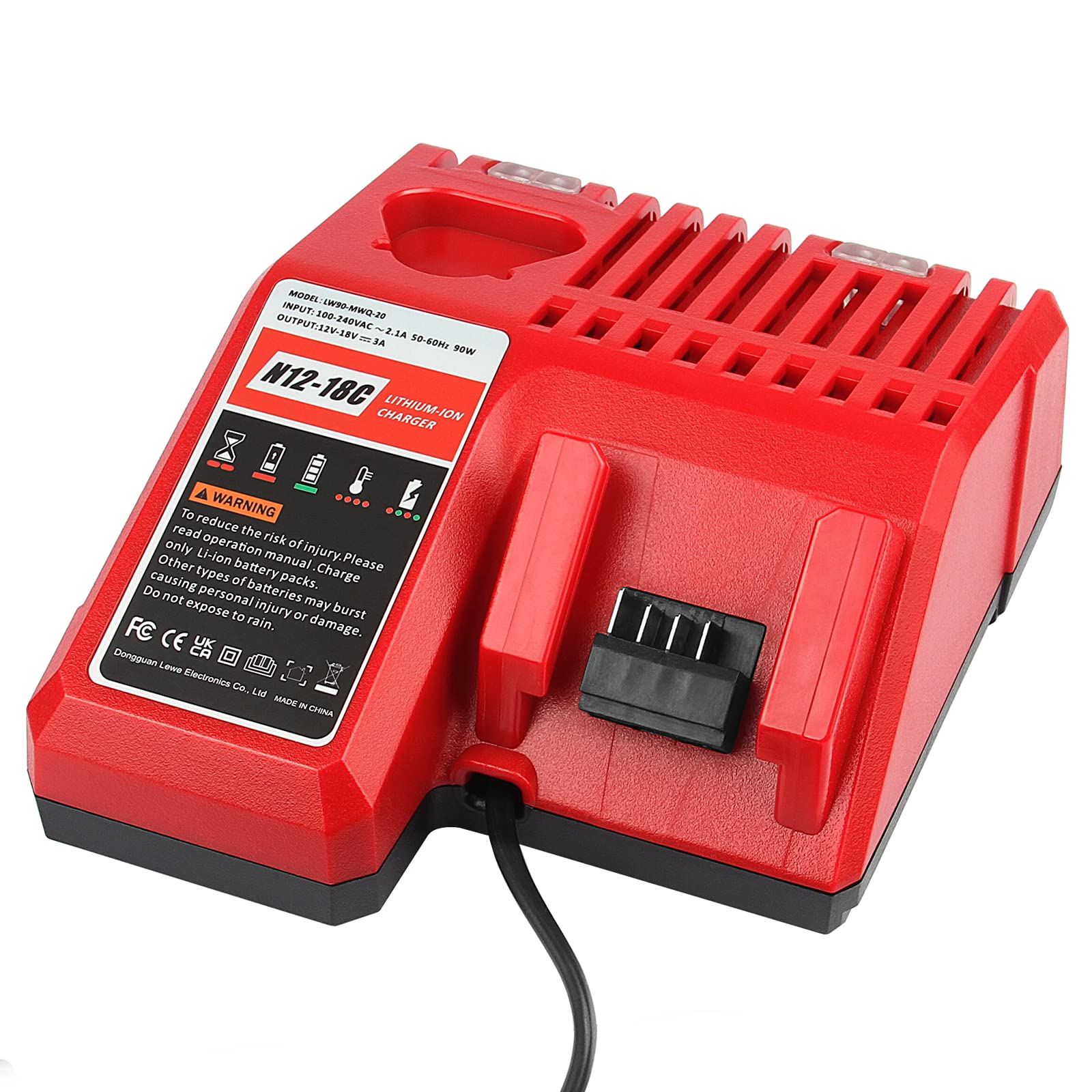 Futurebatt replacement charger for MK12 MK18 enabling rapid, reliable recharges.