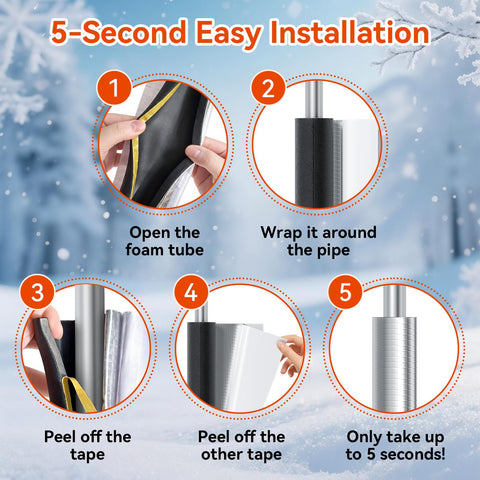 FUTURESHAN sound-damping wrap for air conditioner lines and refrigerant runs.