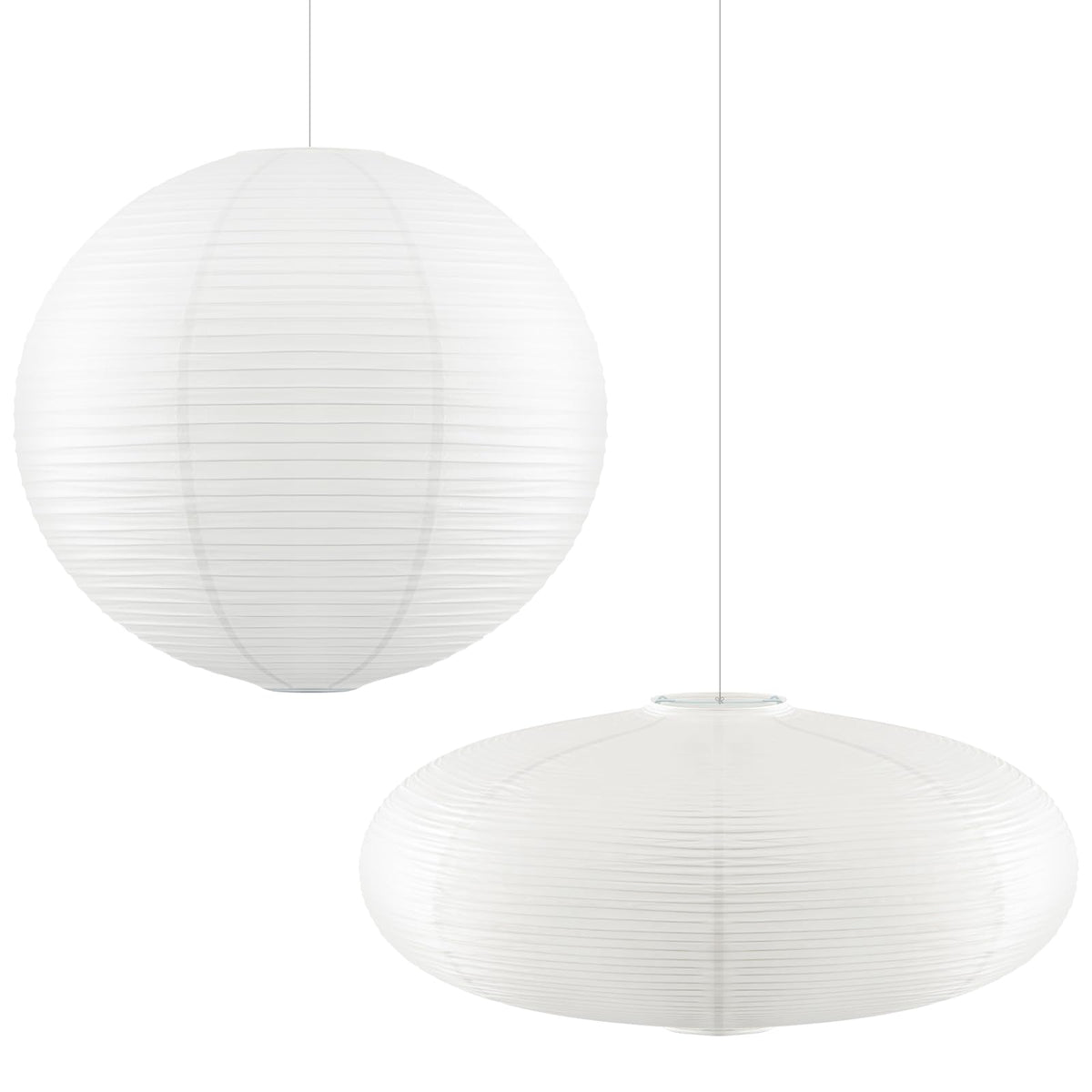 Fuyoooo round white lampshade lantern for ambient living room lighting