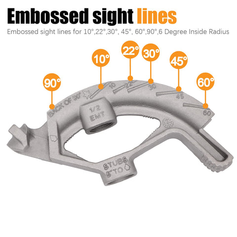 Fuzbaxy embossed sight lines show angles clearly.