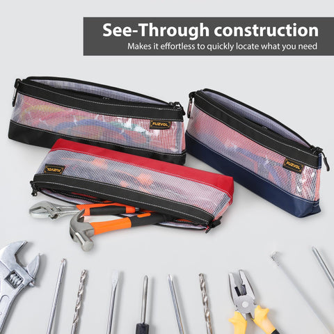 FUZVOL Carabiner-enabled pouch attaches securely to belts or bags