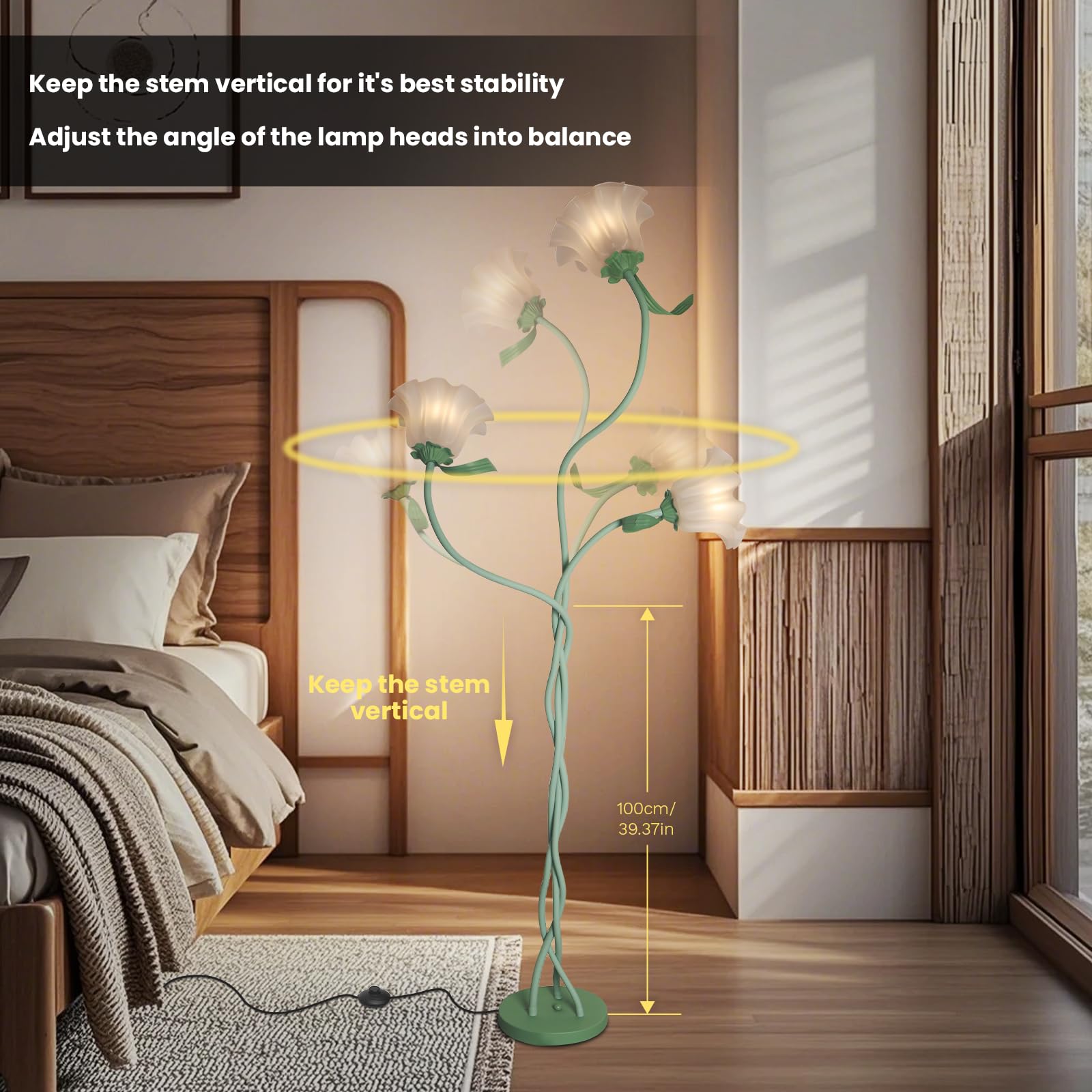 Fuzzbopn lamp offers 3 color temperatures for warm to cool lighting