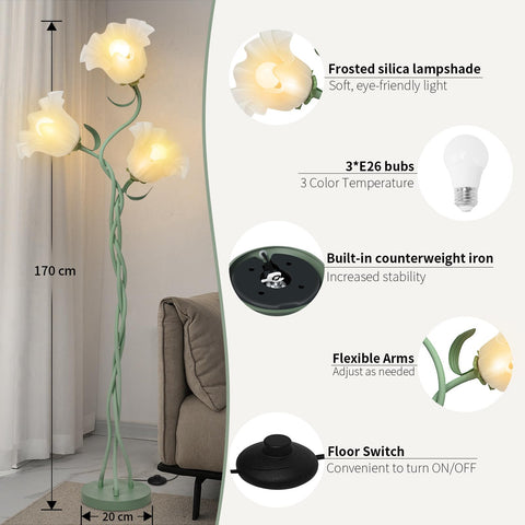 Fuzzbopn lamp uses E26 LED bulbs for energy efficient lighting
