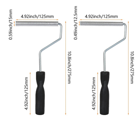 FVIEXE roller 125x15mm large focuses on rapid smoothing of thicker laminates.